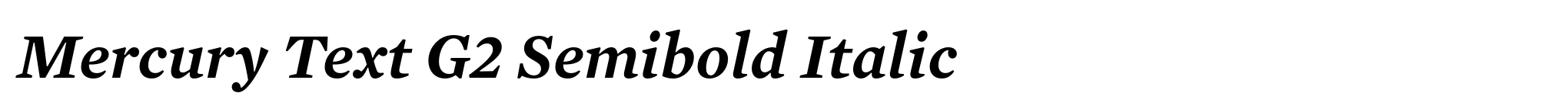 Mercury Text G2 Semibold Italic image